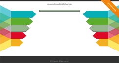 Desktop Screenshot of muenchnerkindlchor.de